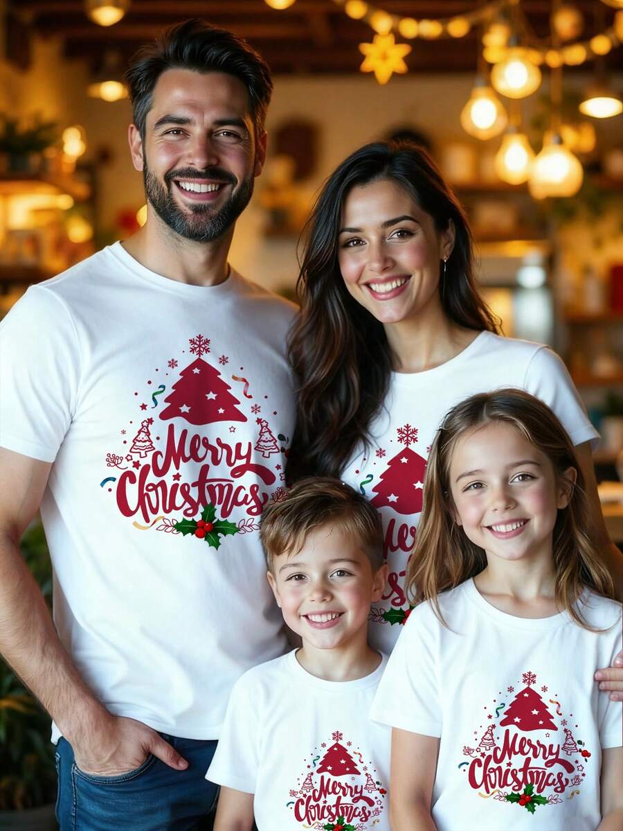 Merry | Hand-Painted Christmas Tee