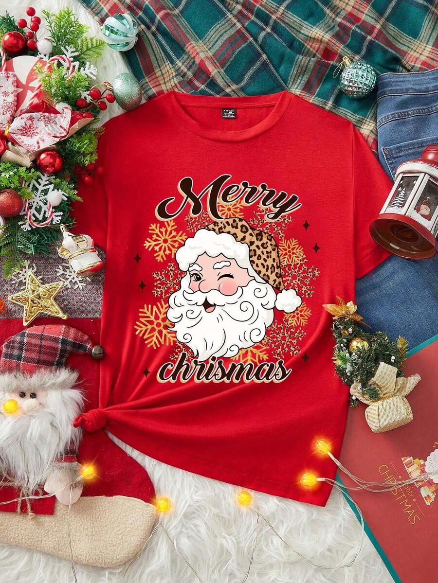 Merry | Hand-Painted Christmas Tee