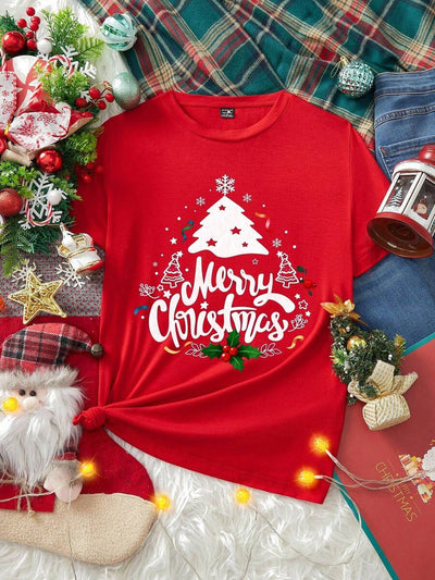 Merry | Hand-Painted Christmas Tee