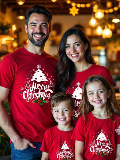 Merry | Hand-Painted Christmas Tee