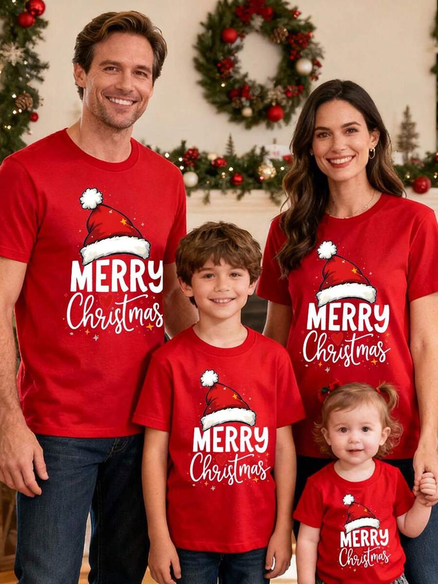 Merry | Hand-Painted Christmas Tee