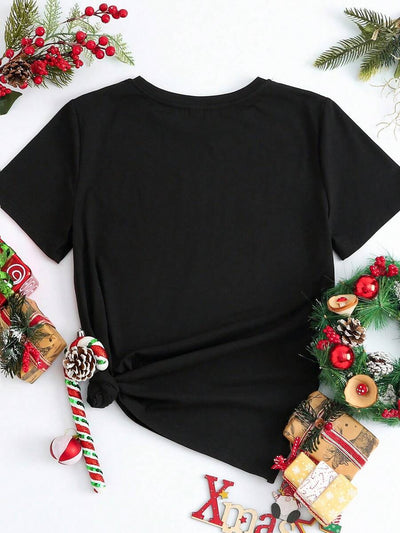 Merry | Hand-Painted Christmas Tee