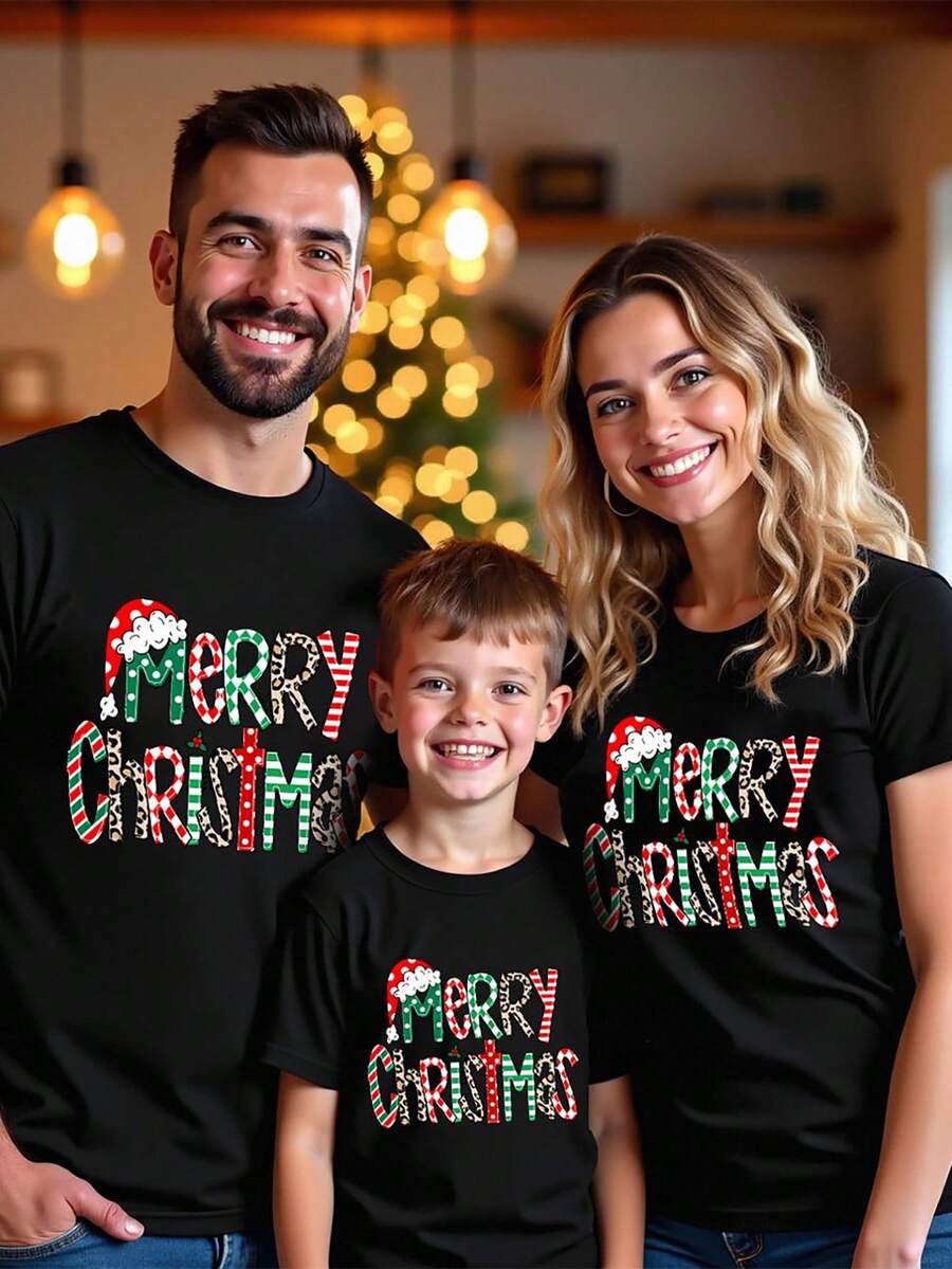 Merry | Hand-Painted Christmas Tee