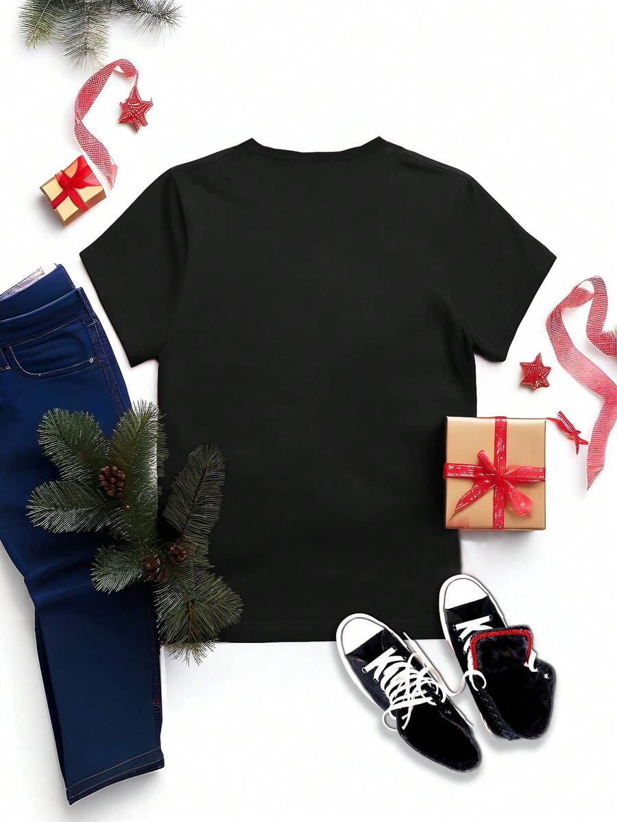 Merry | Hand-Painted Christmas Tee