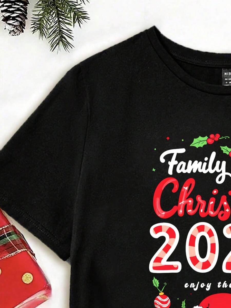 Merry | Hand-Painted Christmas Tee