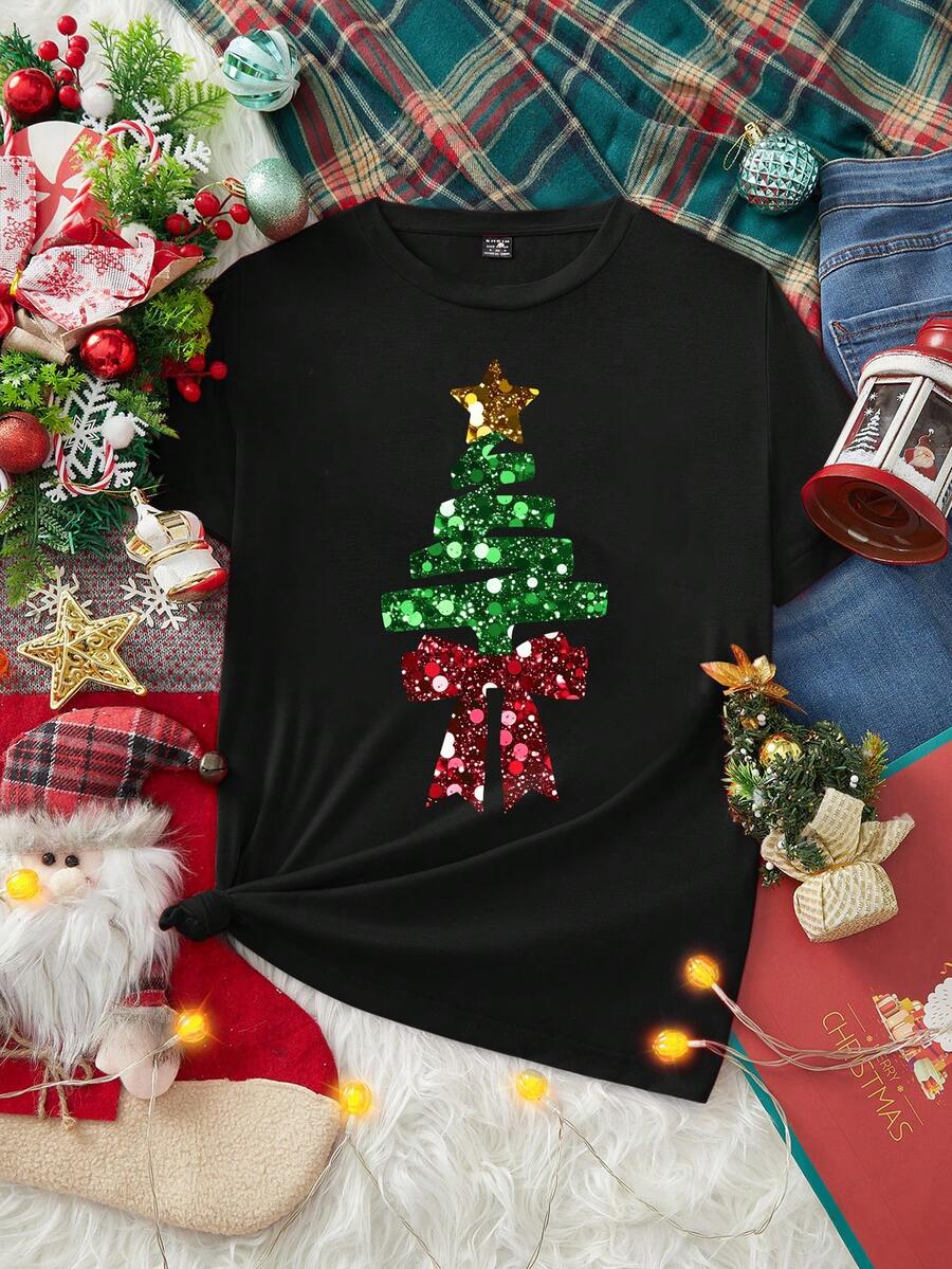 Merry | Hand-Painted Christmas Tee