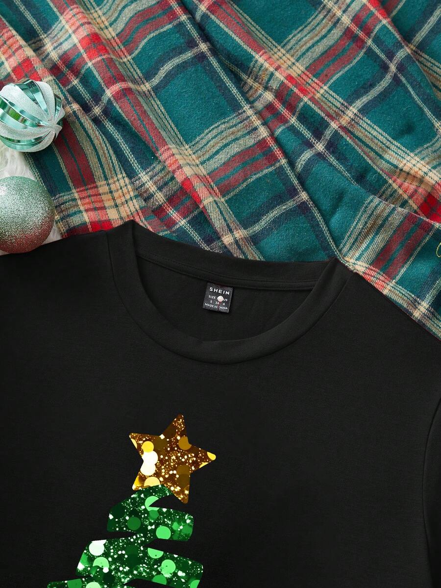 Merry | Hand-Painted Christmas Tee