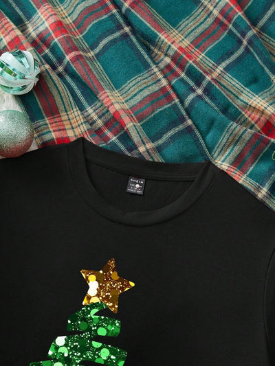 Merry | Hand-Painted Christmas Tee
