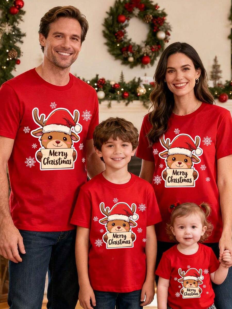 Merry | Hand-Painted Christmas Tee