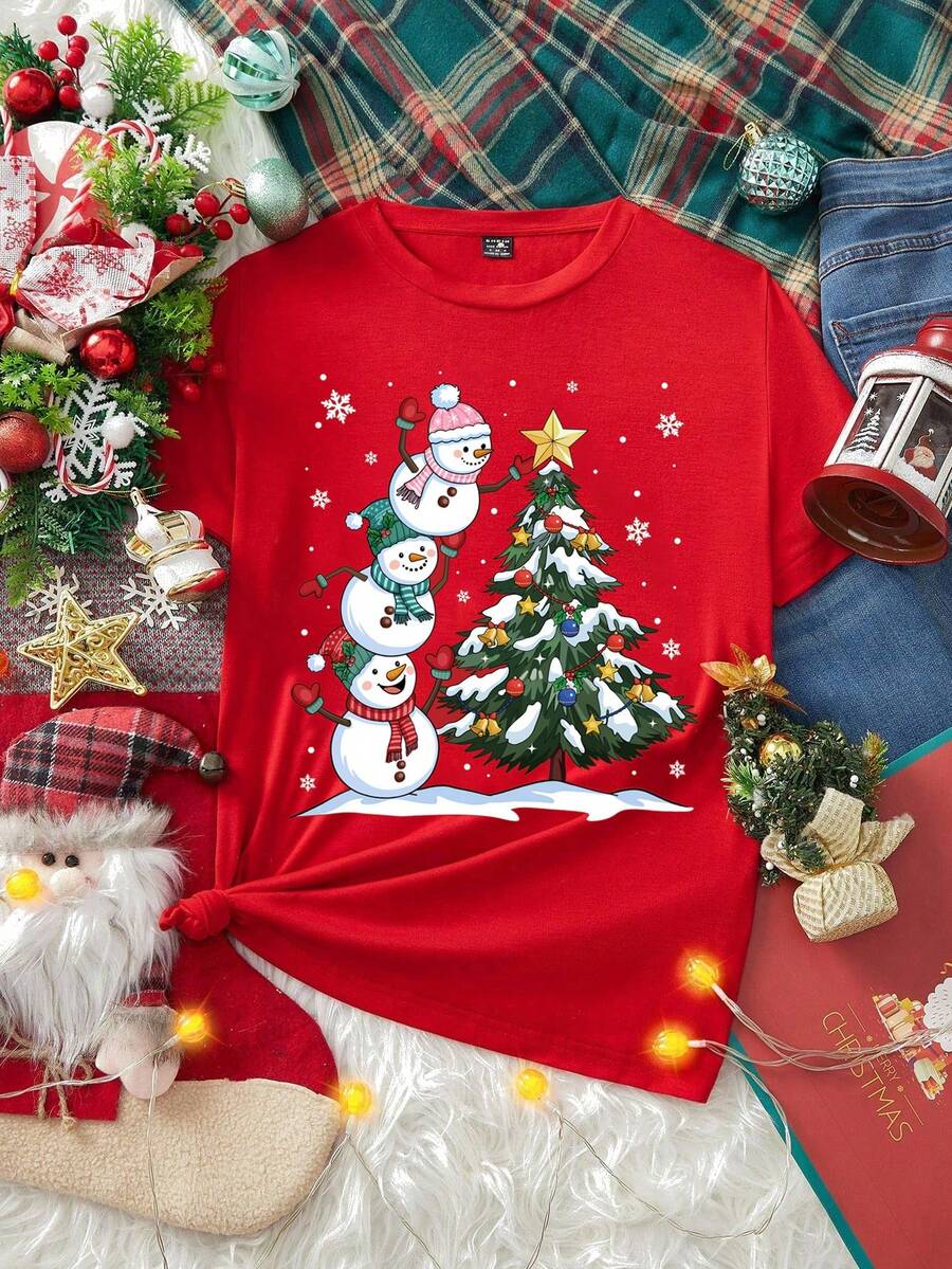 Merry | Hand-Painted Christmas Tee