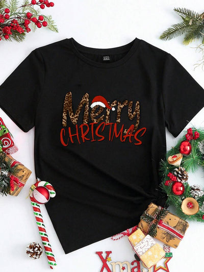 Merry | Hand-Painted Christmas Tee