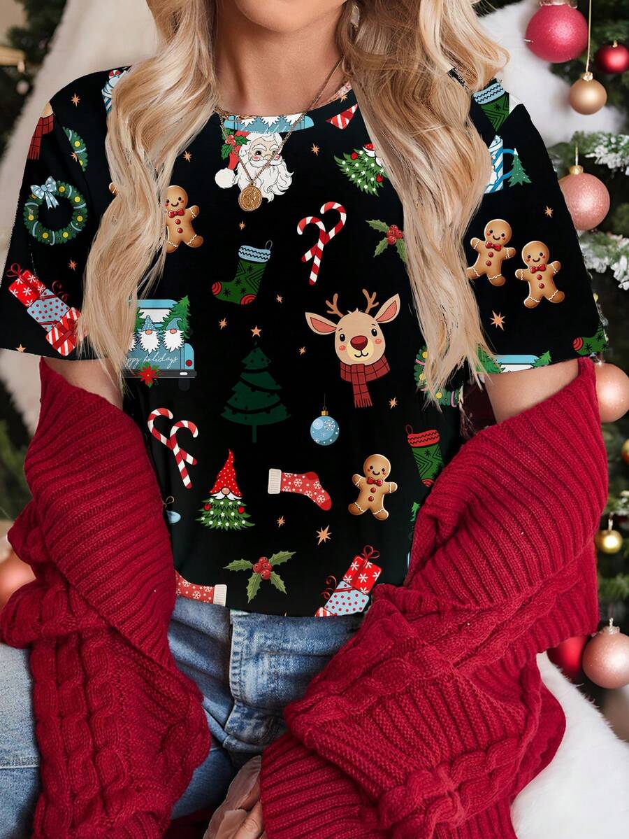 Luna | Casual Christmas Tee