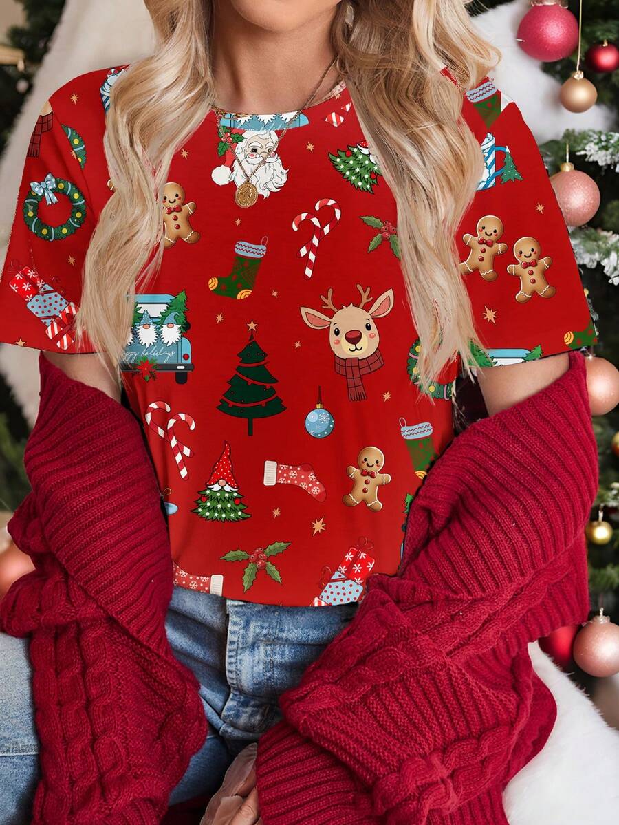 Luna | Casual Christmas Tee