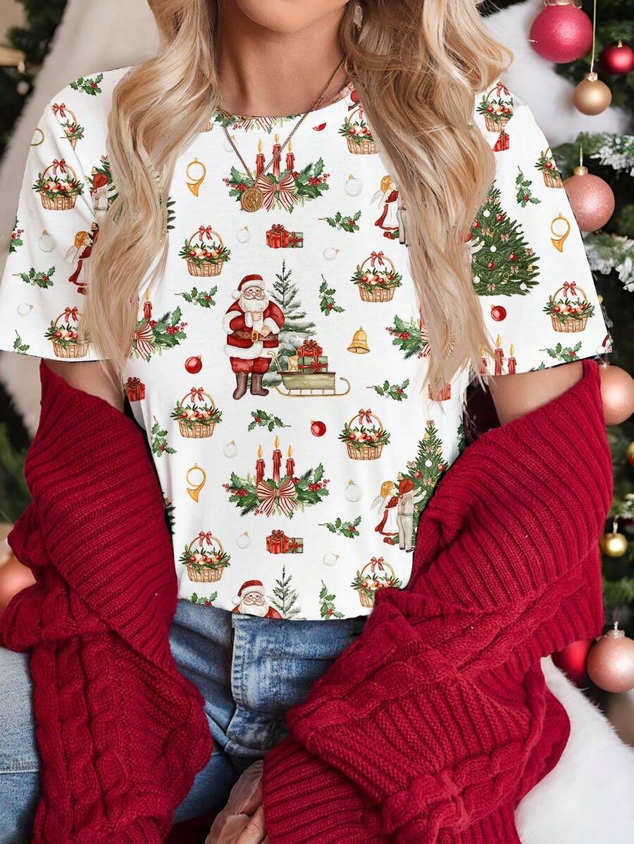 Luna | Casual Christmas Tee