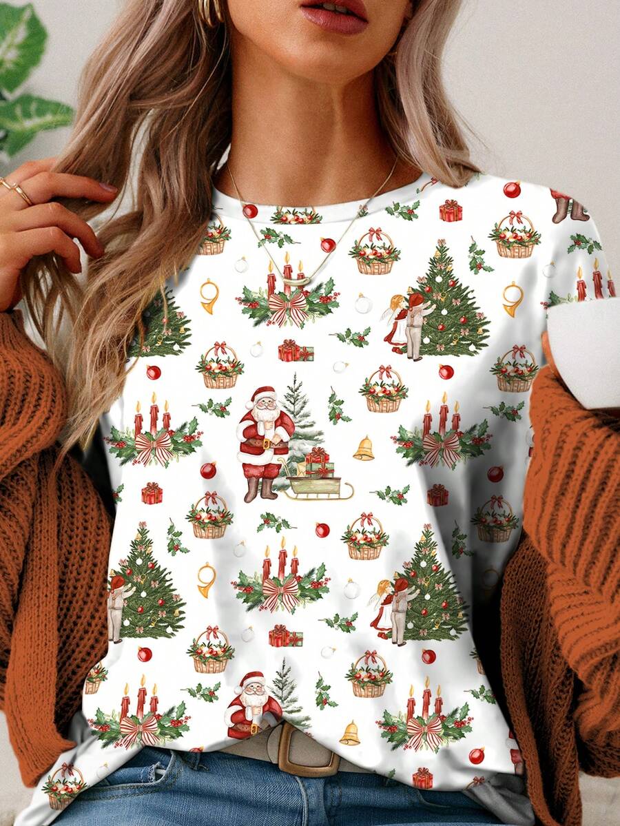 Luna | Casual Christmas Tee