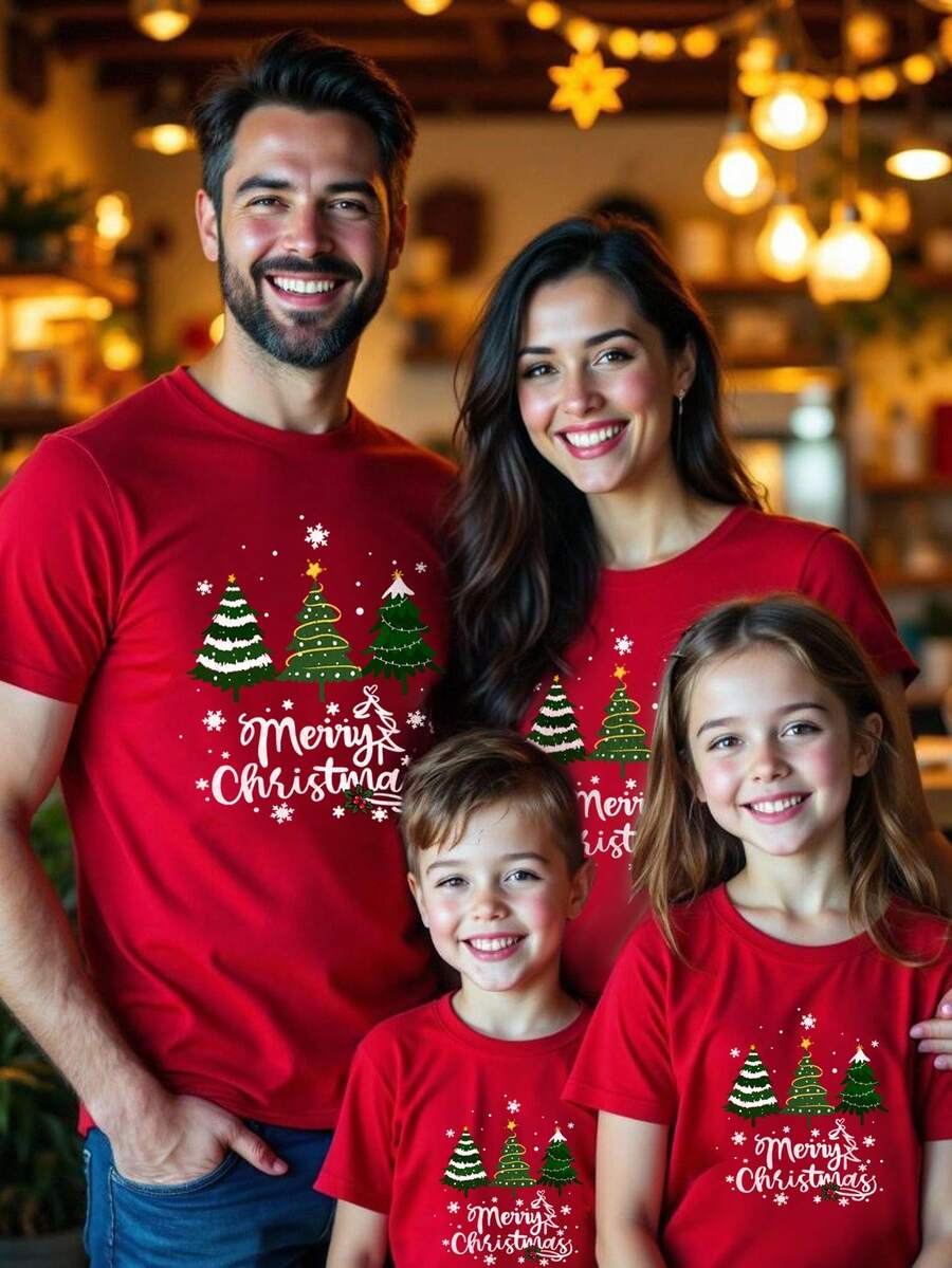 Merry | Hand-Painted Christmas Tee