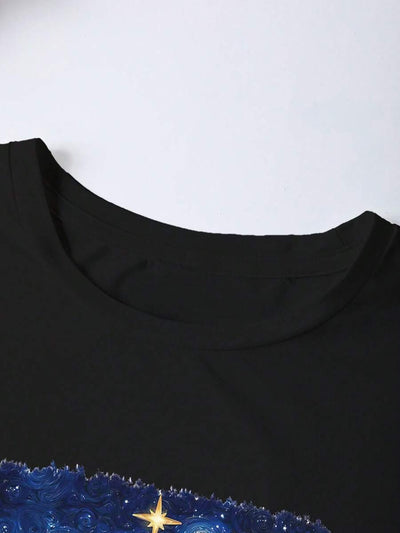 Cozy | Retro Christmas Print Tee