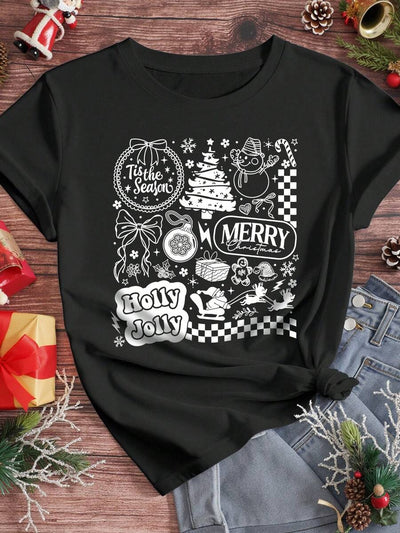 Cozy | Retro Christmas Print Tee