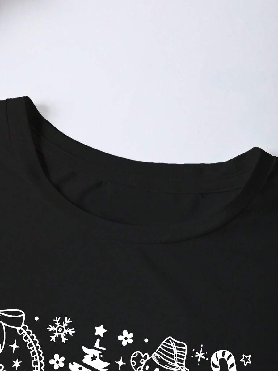 Cozy | Retro Christmas Print Tee