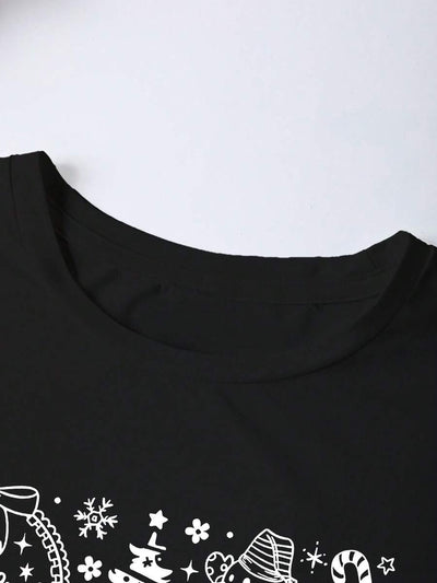 Cozy | Retro Christmas Print Tee