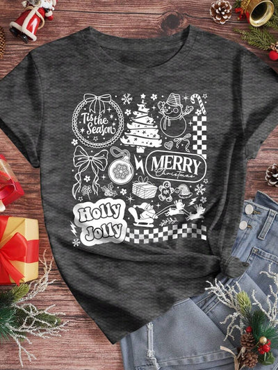 Cozy | Retro Christmas Print Tee
