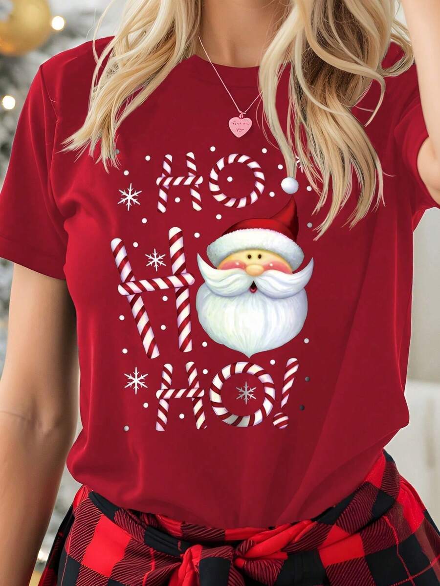 Merry | Festive Santa Graphic Tee