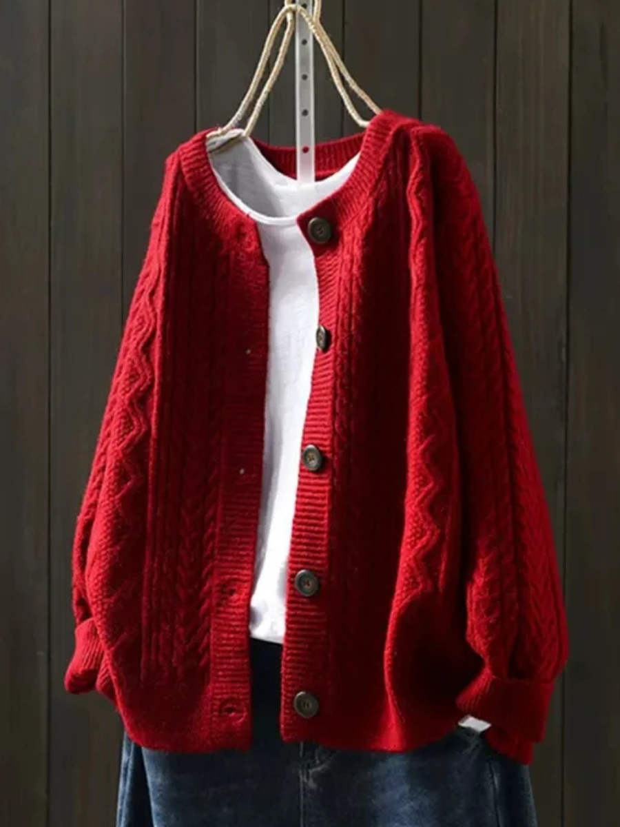 Mila | Cozy Cable Knit Cardigan