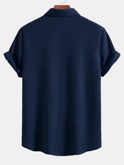 Breezy | Casual Waffle Button Shirt