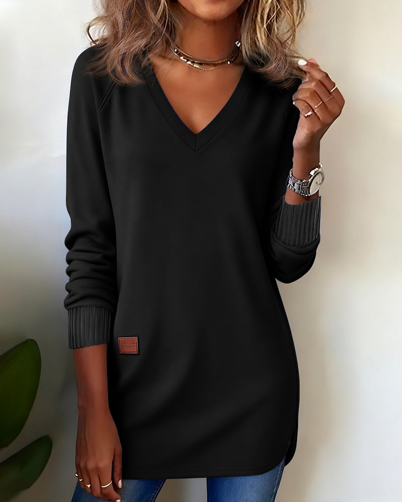 Maverick | Chic V-Neck Sweatshirt