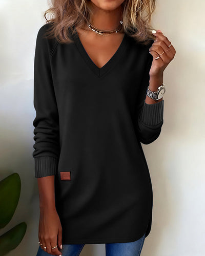 Maverick | Chic V-Neck Sweatshirt