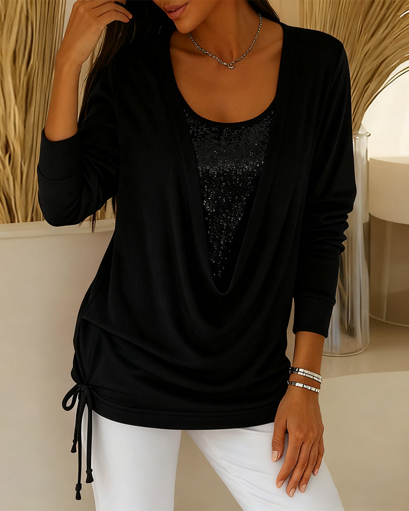 Zara | Chic Sequin Two-Piece Top