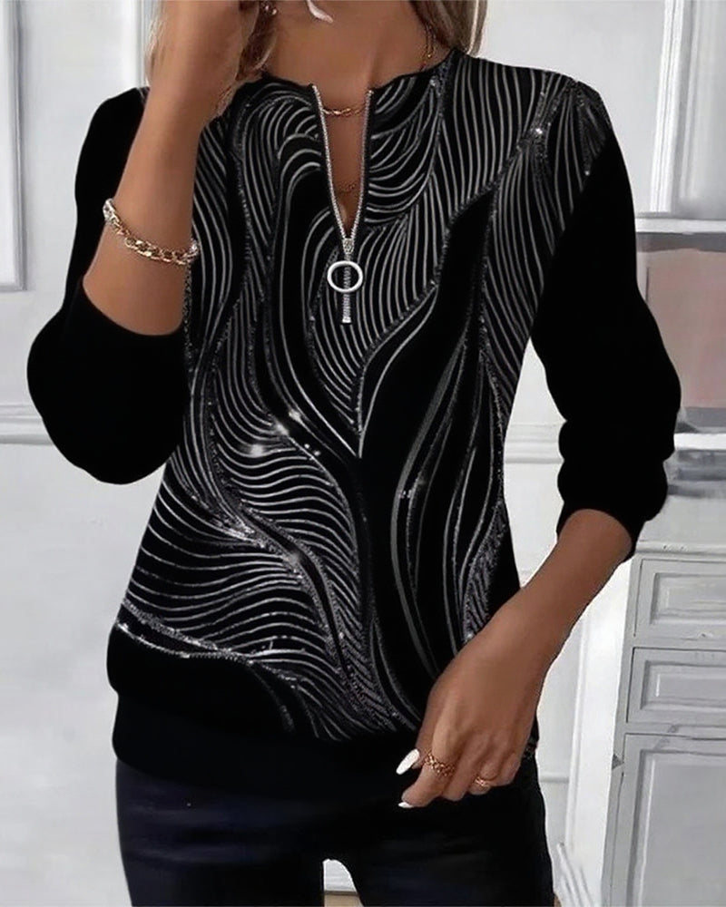 Juno | Casual Printed Sweatshirt