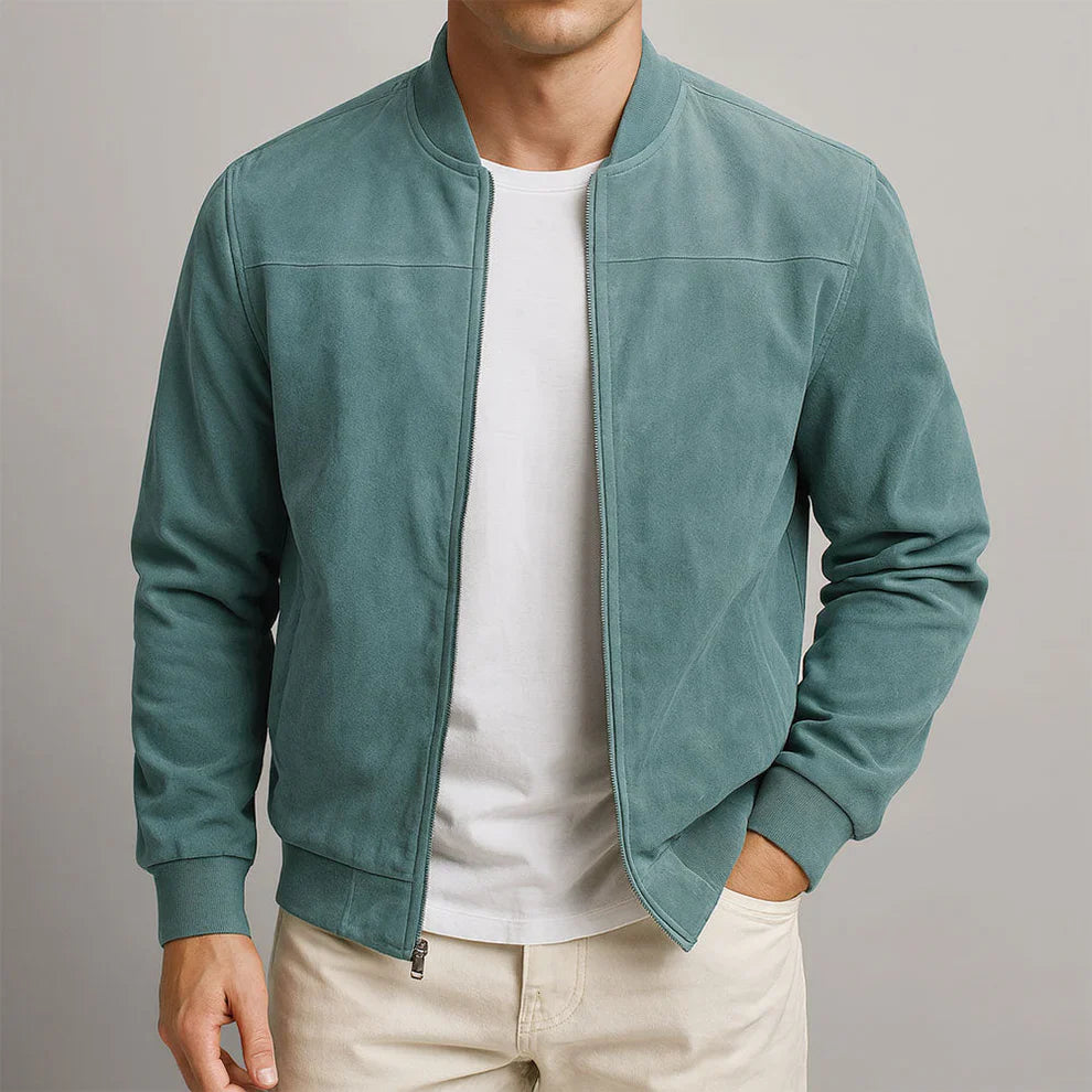 Ryder | Luxe Suede Bomber Jacket