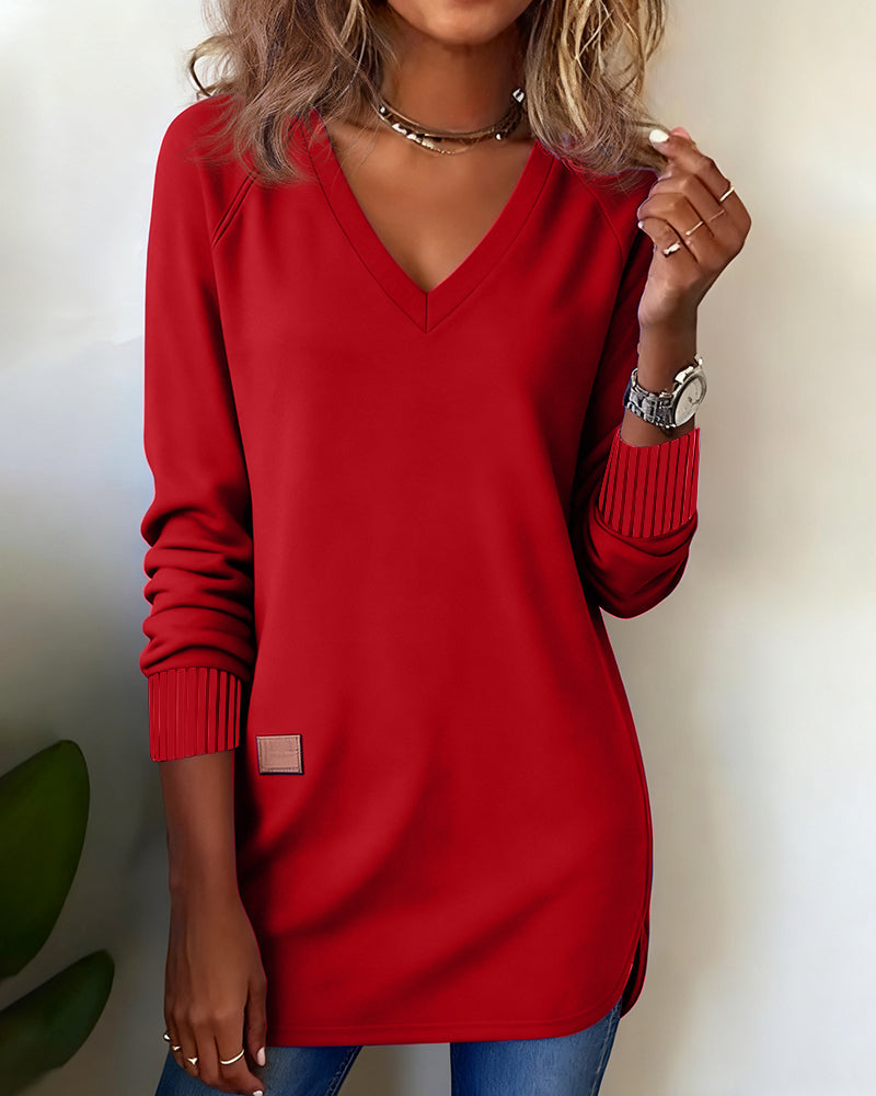 Maverick | Chic V-Neck Sweatshirt