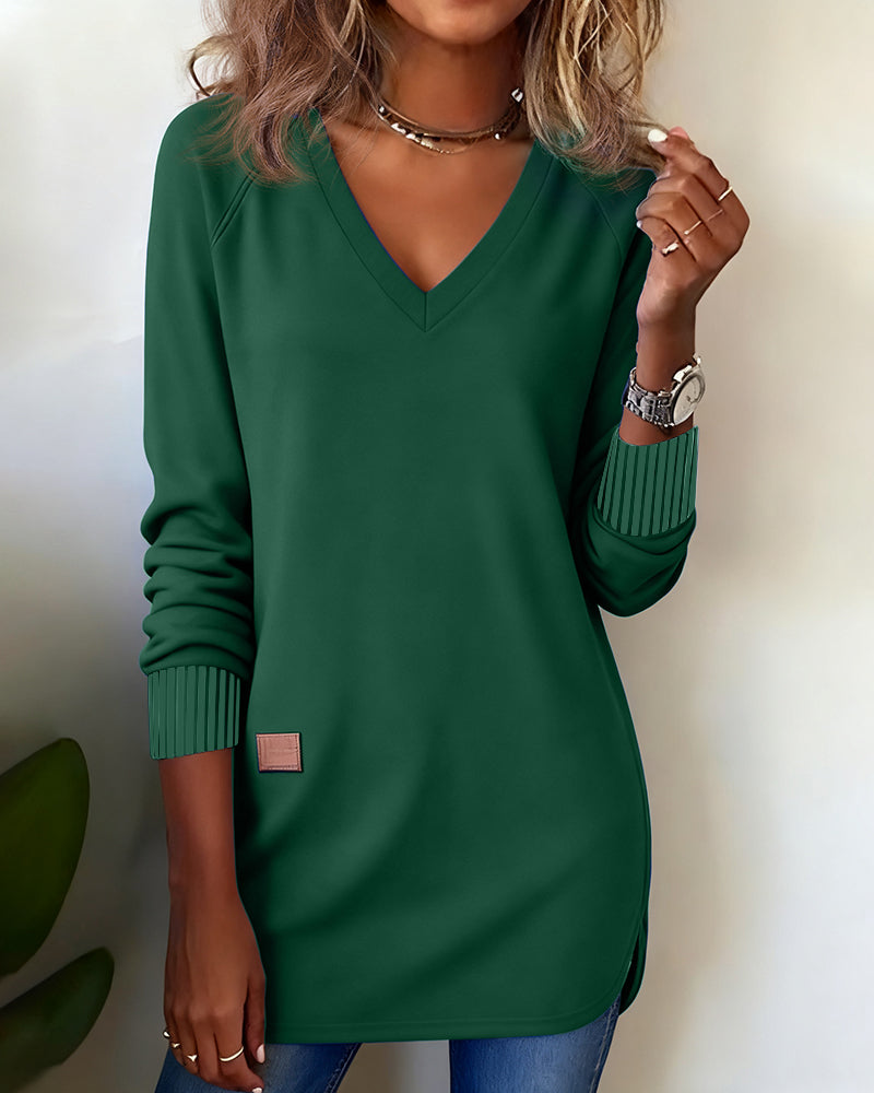 Maverick | Chic V-Neck Sweatshirt