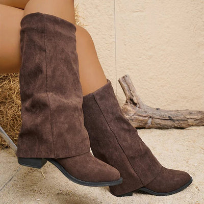 Nala | Suede Knee-High Boots