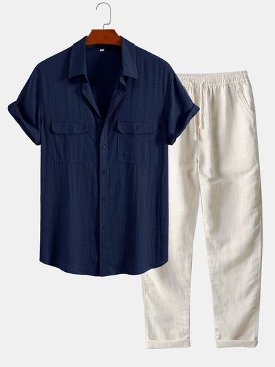 Breezy | Utility Shirt & Linen Trousers