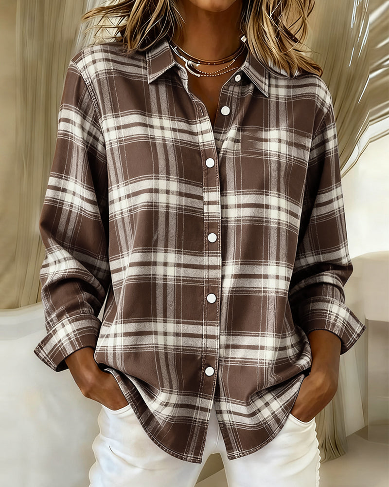 Breezy | Casual Plaid Lapel Shirt