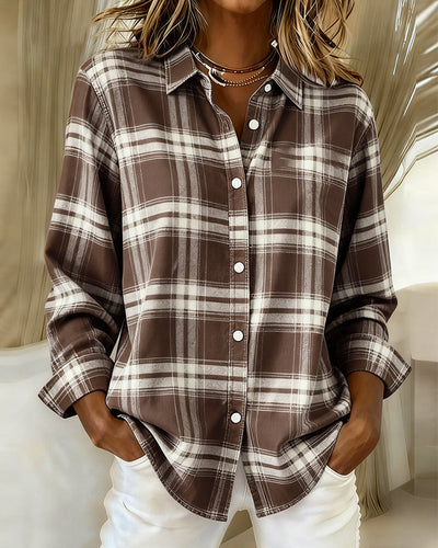 Breezy | Casual Plaid Lapel Shirt