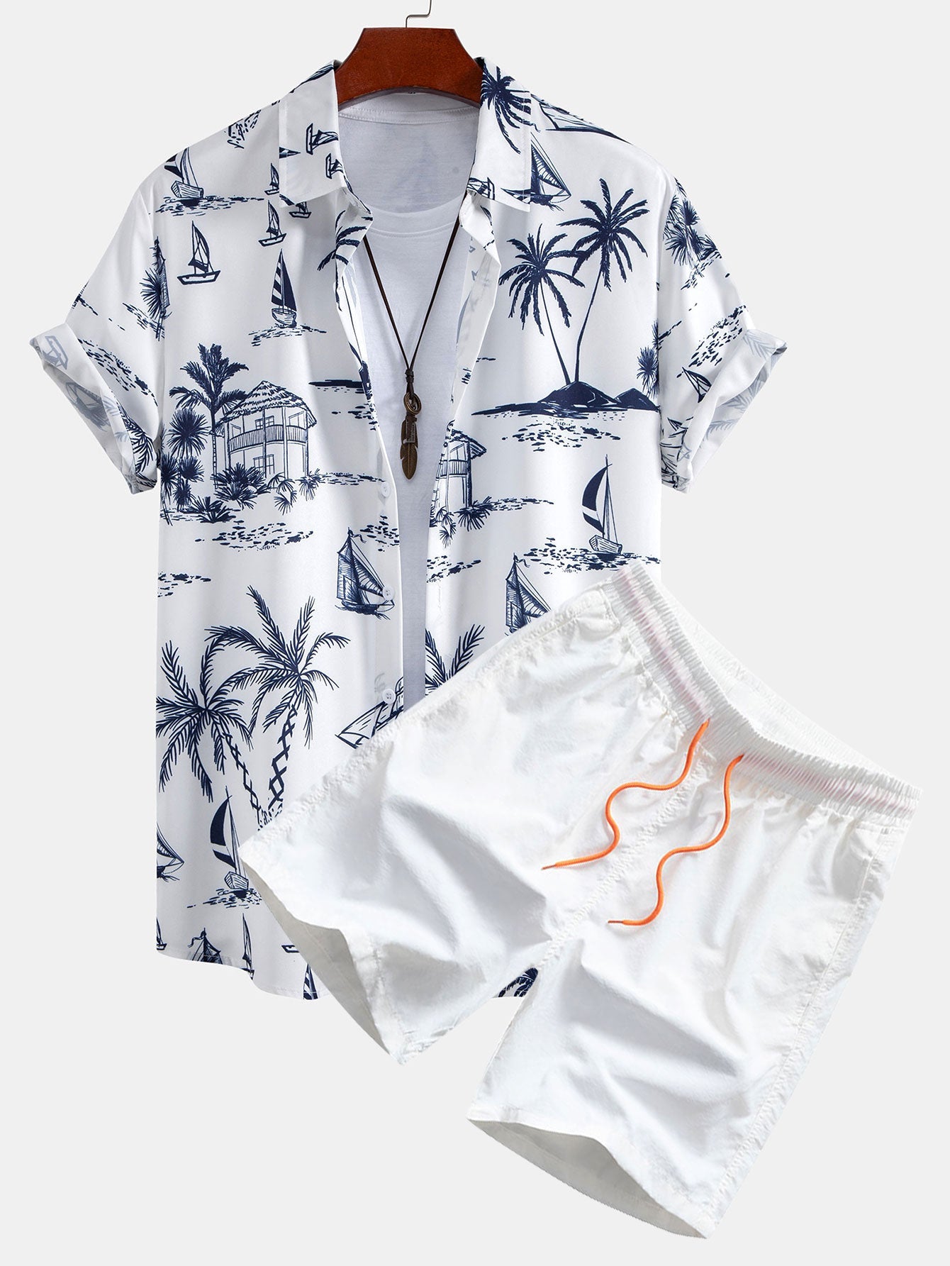 Breeze | Island Print Shirt & Shorts