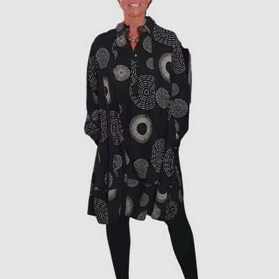 Zara | Chic Geometric Lapel Dress