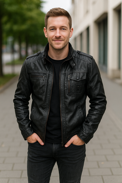 Ryder | Chic PU Biker Jacket