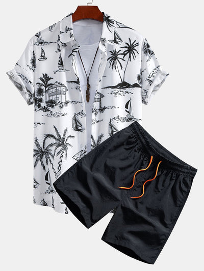 Breeze | Island Print Shirt & Shorts