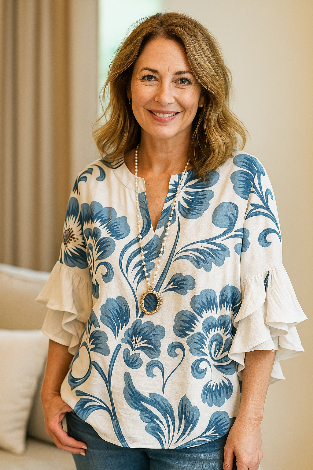 Fleur | Chic Loose Fit Blouse