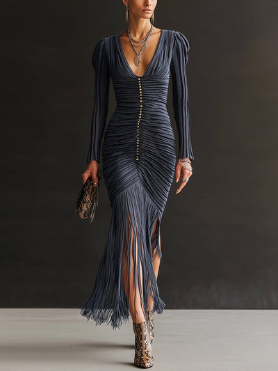 Noxie | Chic V-Neck Bodycon Dress