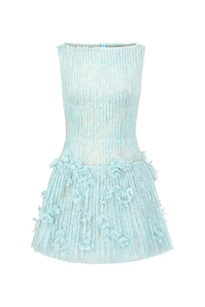 Aqua | Sleeveless Lace Mini Dress