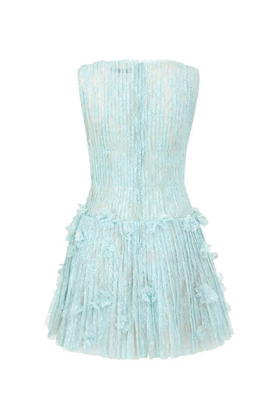 Aqua | Sleeveless Lace Mini Dress