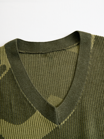 Mila | Olive V-Neck Bodycon Dress