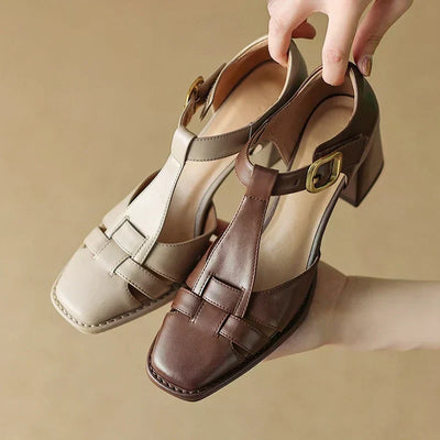 Mira | Chic Square Toe Sandals