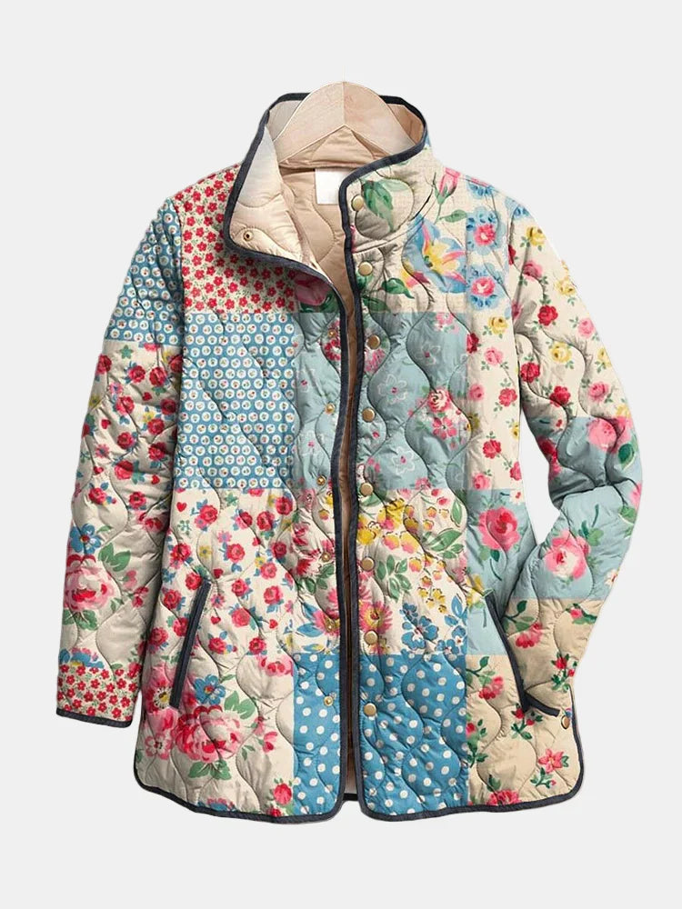 Luxe | Charming Floral Quilted Jacket
